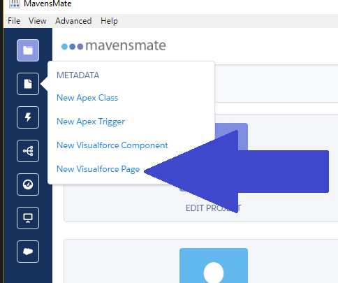 New Visualforce Page