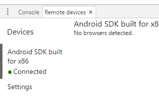 Remote Devices Tab