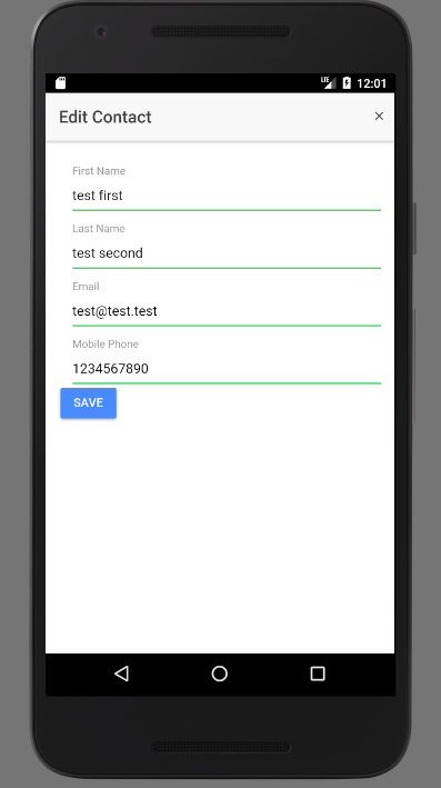 Nicer Looking Form - Android