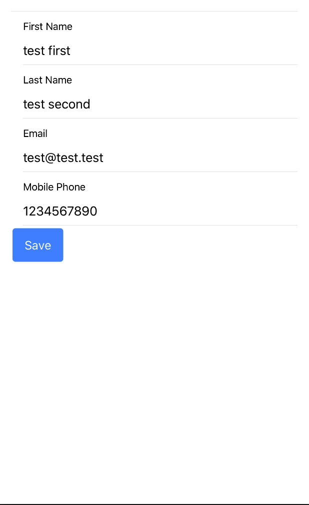 Nicer Looking Form - iOS