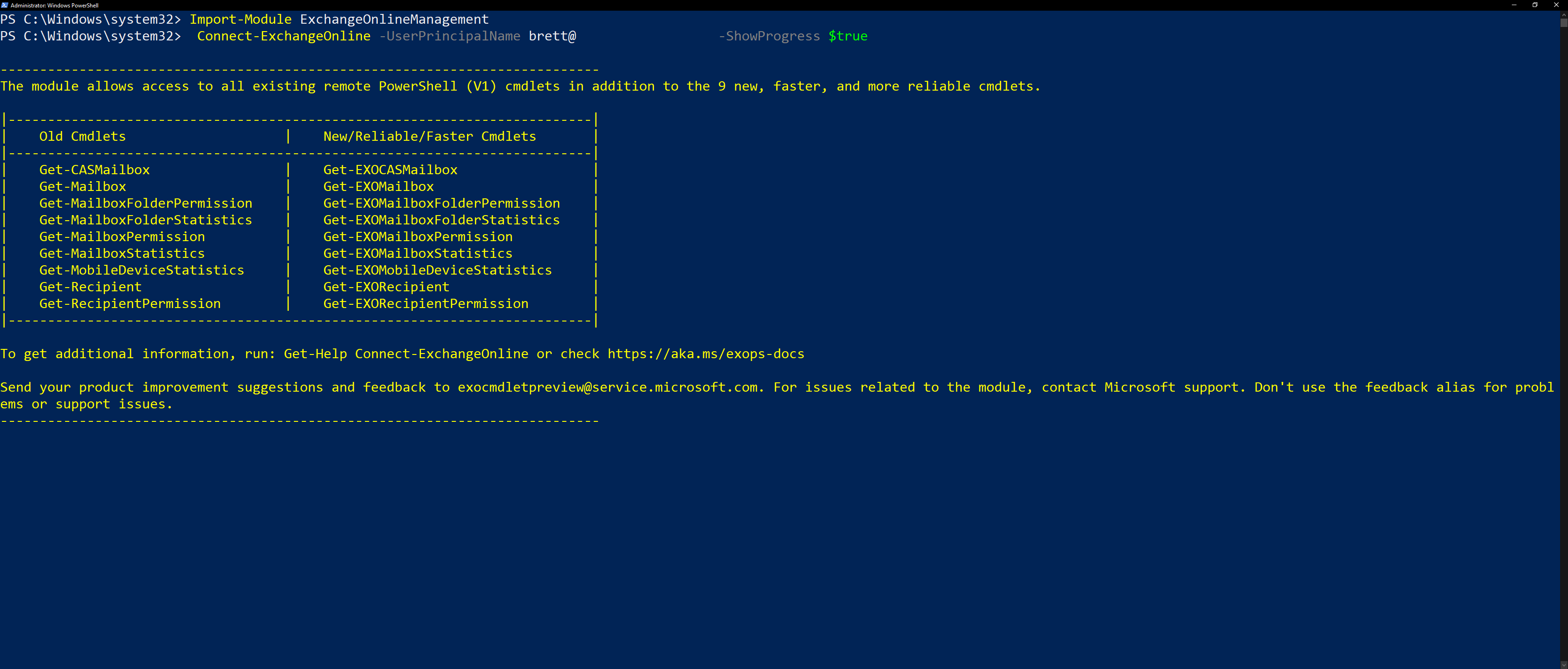 Login PowerShell Text