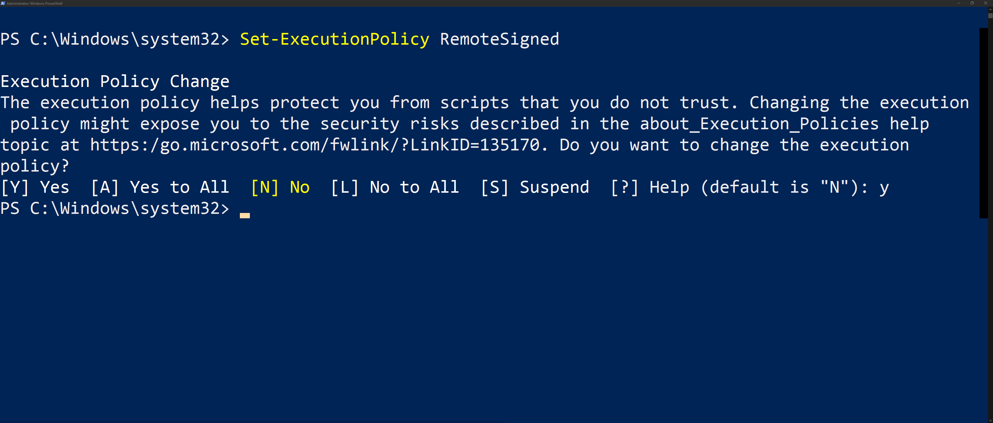 Set execution. Set-EXECUTIONPOLICY REMOTESIGNED. Set EXECUTIONPOLICY POWERSHELL.